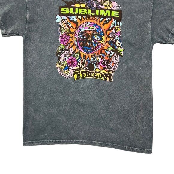 Sublime Tee Women's Size Medium Grey Hope To Freedom T-Shirt - Picture 4 of 9